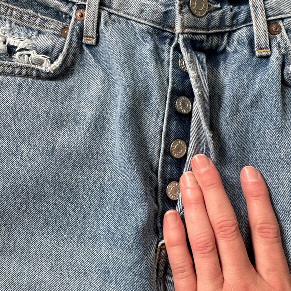 AGOLDE Fen High Rise Relaxed Taper Jean Wander Wash Distressed - Picture 4 of 11